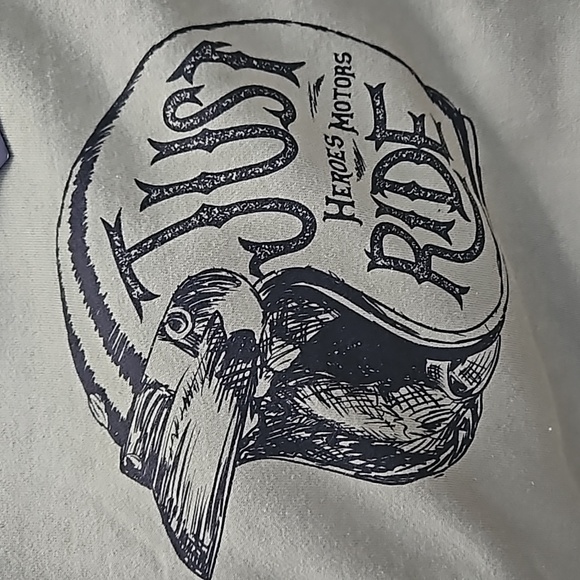 Heroes Motors Motorcycle Sweatshirt. Size Med. Unisex - Picture 9 of 11